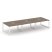 Рабочая станция 2-х сторонняя SN-5O.DRS-062 (3540х1232х750) (Тиквуд Светлый/Металл Антрацит)