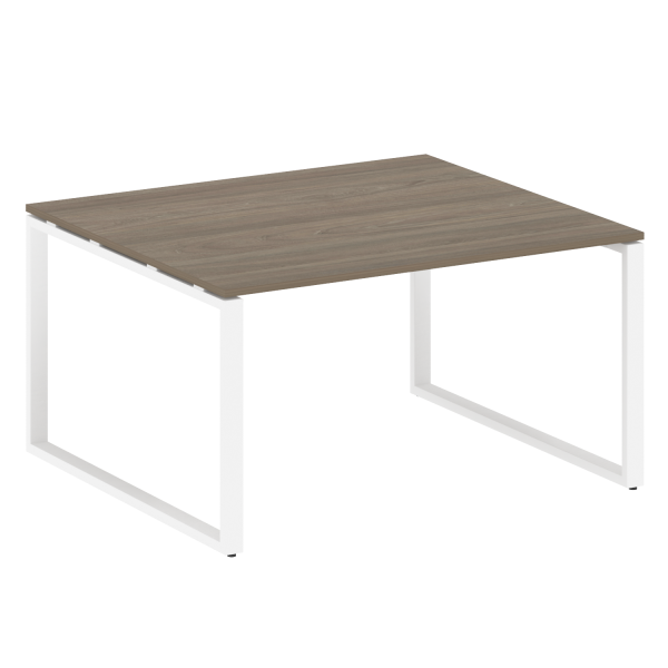 Переговорный стол 1 столешница Metal System Style БО.ПРГ-1.3 1400x1235x750 (Вяз/Белый металл)