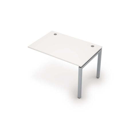 6МБК.5188 Линейная бенч-система, конечный модуль (1200x800x750) (Белый/Алюминий матовый)