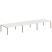 Рабочая станция на 6 раб. мест Metal System Style БП.СМ-6.5 5400x1475x750 (Дуб Наварра/Серый металл)