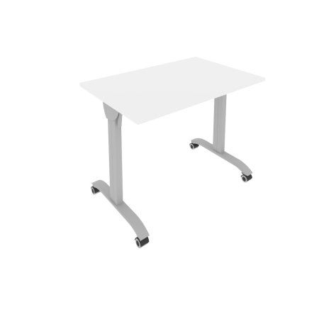 Стол складной мобильный Mobile system СМ-2 1000x650x757 (Белый/Серый металл)