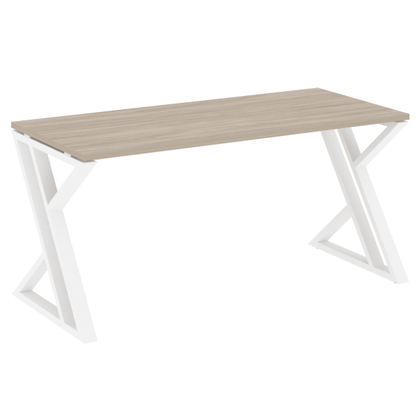 Стол рабочий VR.L-SRZ-4.7 1580x720x750 (Дуб Аттик/Белый металл)