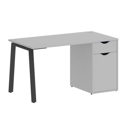 Стол письменный VR.SP-3-138.1.A 1380x720x750 (Серый/Антрацит Металл)