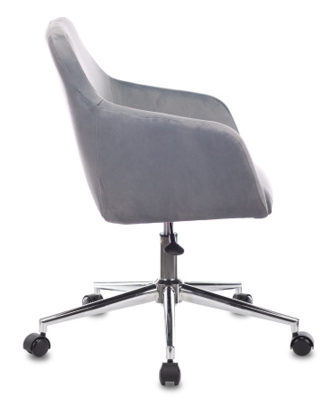 Кресло CH-380SL серая жемчужина Italia 26 крестов. металл хром (Серый)