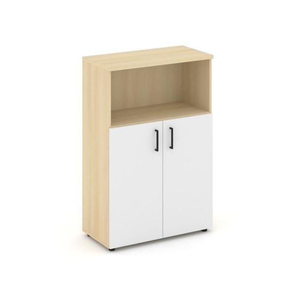 Шкаф средний широкий SN.STS.E-201 (796х400х1203) (Акация Лорка/Белый)