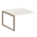 Проходной наборный элемент переговорного стола Metal System Style БО.ППРГ-2 1200x1235x750 (Дуб Наварра/Серый металл)