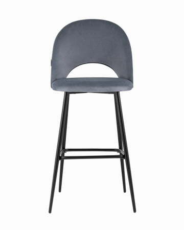 Стул барный Меган велюр серый (Стул барный Меган серый)