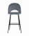 Стул барный Меган велюр серый (Стул барный Меган серый)