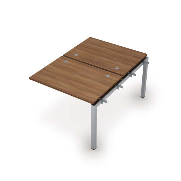 6МБС.5277 Бенч-система на 2 рабочих места, средний модуль (1000x1435x750) (Шамони темный/Алюминий матовый)