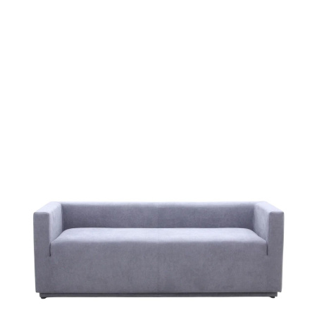 Диван офисный Аскот (М-27) 3-х местный с подлокотниками (Светло-серый)