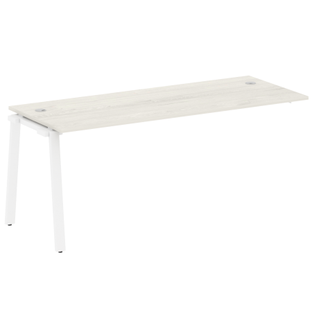 Проходной наборный элемент рабочей станции Metal System Style БА.ПРС-СП-1.5 1800x720x750 (Дуб Наварра/Белый металл)