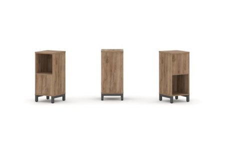 Набор стеллажа 2-х сторонний, 2 яруса SN.NSD-211 (387х400х881) (Дуб Табак/Металл Антрацит)