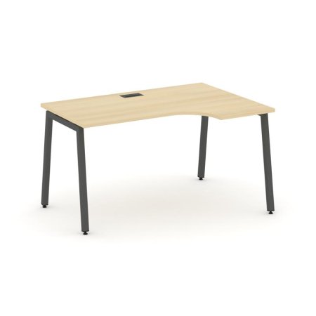 Стол рабочий эргономичный SN-4A.SPA-011(R) (1380х700/980х750) (Акация Лорка/Металл Антрацит)