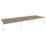 Рабочая станция на О-образном м/к Onix O.MO-D.RS-6.4.8 4740x1635x750 (Тиквуд Темный/Белый Металл)