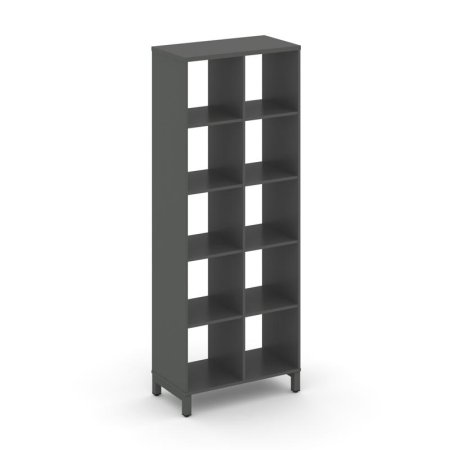 Каркас стеллажа 5 ярусов SN.KS-520 (754х400х1982) (Антрацит/Металл Антрацит)