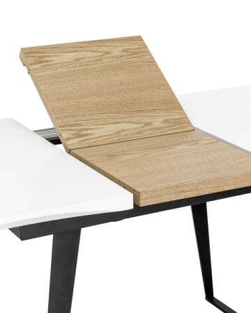 Стол обеденный Йорк раскладной 120-160*80 белый (Стол обеденный Йорк белый)