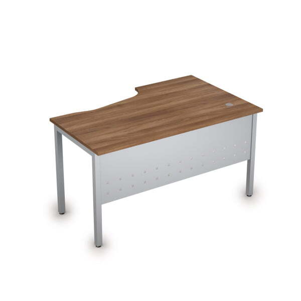 Стол письменный на металлокаркасе лев Стиль 2МК.122 1400x900x750 (Шамони темныйСерый)