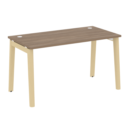 Стол рабочий на деревянных опорах Onix Wood OW.SP-3.7 1380x720x750 (Дуб Аризона/Дуб Светлый)