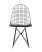 Стул обеденный Eiffel черный с черной подушкой (Стул кухонный Eiffel черный)