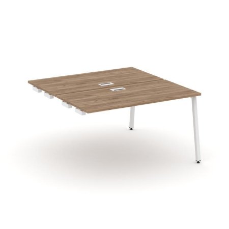 Стол-приставка к опорным элементам SN-4A.DPRS-014 (1580х1432х750) (Дуб Табак/Металл Белый)