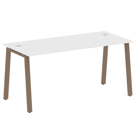 Стол письменный Metal System Style БА.СП-4 1600x720x750 (Белый/Мокко металл)