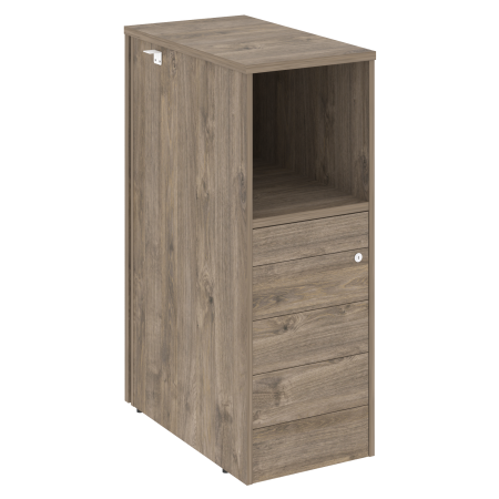 Тумба 5 ящиков TIP-ON проходная,  средняя Onix O.R-TV-5TIP 436x767x1185 (Тиквуд Темный)