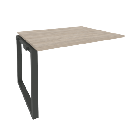 Проходной наборный элемент переговорного стола Onix O.MO-NPRG-2 1180x980x750 (Дуб Аттик/Черный металл)