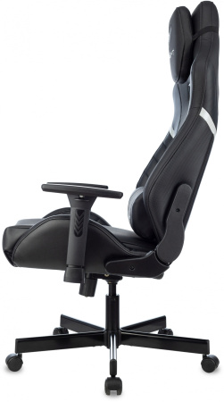 Кресло игровое Knight Thunder 5X черный эко.кожа крестов. металл (Черный)