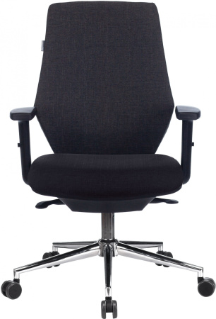 Кресло CH-545SL серый 38-417 крестов. металл хром (Серый)