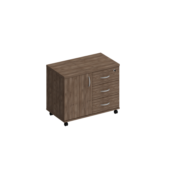 Тумба сервисная с ящиками Комфорт КФ К.306 796x450x620 (Дуб шамони темный)