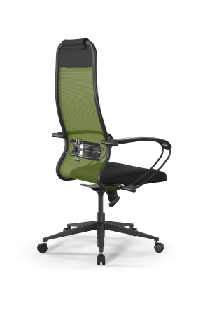 Кресло для руководителя Метта Sit 10 B1-111K - X2+UMF(X1) /Ub00/Wh00/K1bL(M09.B11.G19.W02) (Зеленый | Черный)