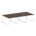 Рабочая станция Metal System Style БО.СМ-6.1 3000x1475x750 (Дуб Наварра/Серый металл)