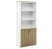 Шкаф белый открытый H195 800х440х1950 (Дуб Светлый)