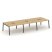 Рабочая станция 2-х сторонняя SN-5A.DRS-061 (2940х1232х750) (Тиквуд Светлый/Металл Антрацит)