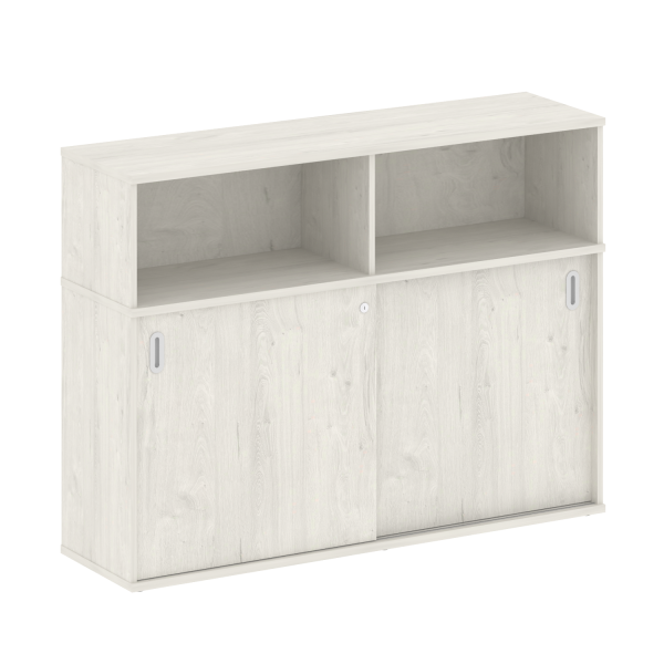 Шкаф-купе приставной Metal System Style Б.ШК-2 Т 1475x410x1098 (Дуб наварра)