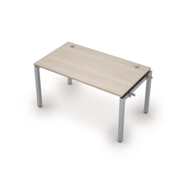 6МБН.5189  Линейная бенч-система, начальный модуль (1400x800x750) (Шамони светлый/Алюминий матовый)