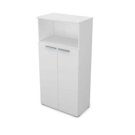 9Ш.004.2 Шкаф с нишей (800x450x1645) (Белый премиум)