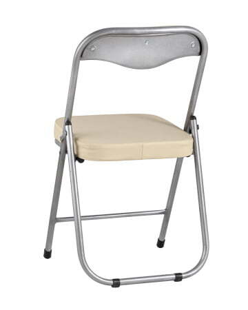 Стул складной ДЖОН металлик, кремовый (Стул складной Джон кремовый)