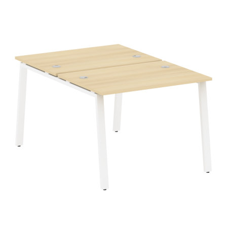 Рабочая станция Metal System Style БА.РАС-СП-2.1 1000x1475x750 (Акация/Белый металл)
