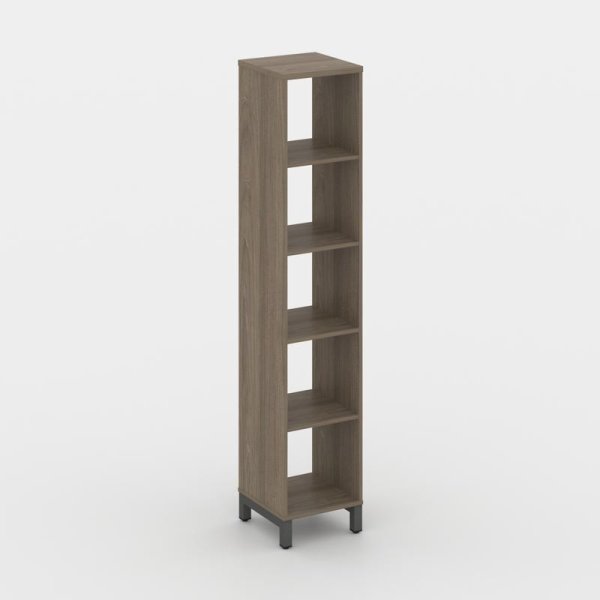 Каркас стеллажа 5 ярусов SN.KS-510 (387х400х1982) (Вяз Благородный/Металл Антрацит)