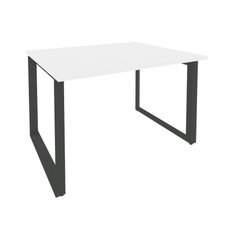 Стол переговорный Onix O.MO-PRG-1.2 1180x980x750 (Белый Бриллиант/Черный металл)