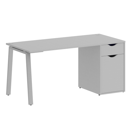 Стол письменный VR.SP-3-158.1.A 1580x720x750 (Серый/Серый Металл)