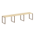 Рабочая станция Metal System Style БО.СМ-3.2 3600x720x750 (Дуб Наварра/Серый металл)