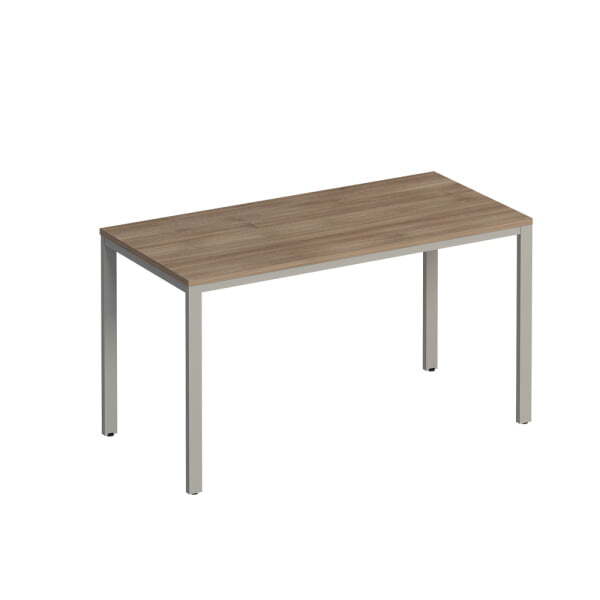 Стол письменный на металлокаркасе  Комфорт МП2 К 162 1400x670x750 (Дуб шамони темныйСерый)