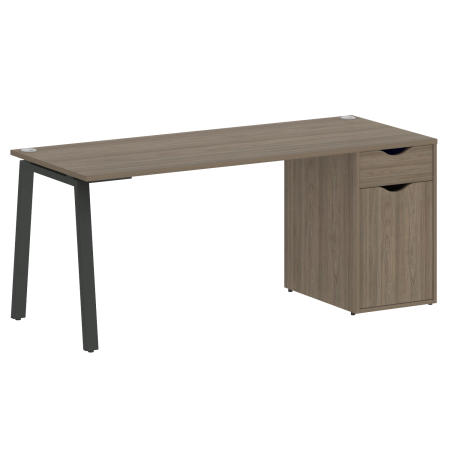 Стол письменный VR.SP-3-178.1.A 1780x720x750 (Вяз благородный/Антрацит Металл)