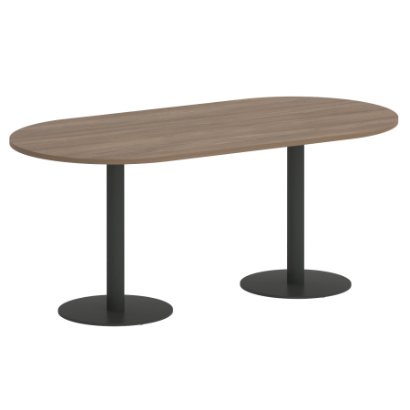 Стол овальный VR.SP-5-180.1 1800x900x750 (Дуб Аризона/Антрацит Металл)