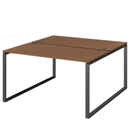 Бенч двойной на 2 рабочих места Арго-М АМБ.О-004 1600x1496x760 (Орех/Антрацит)
