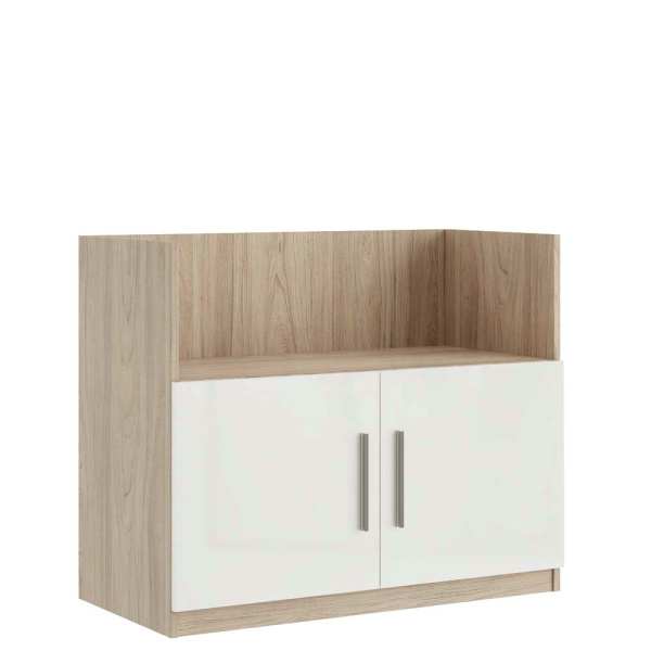 Креденция с нишей, глянец AST33941321 (Вяз/белый)