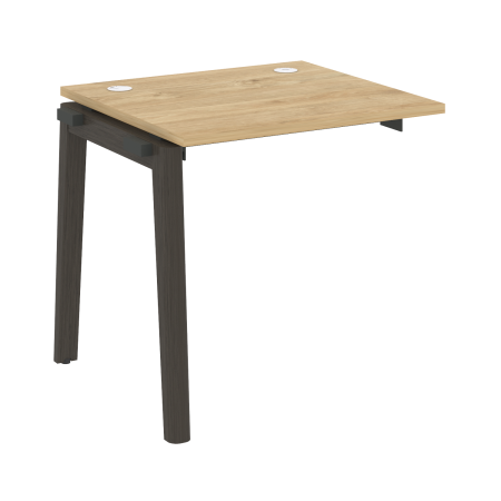 Наборный элемент рабочей станции на деревянных опорах Onix Wood OW.1.NRS-0.7 780x720x750 (Тиквуд Светлый/Дуб Темный)