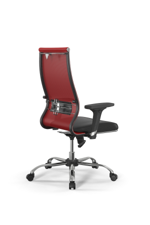 Кресло для руководителя Метта Sit 10 B2-163D - T+Extra /Km00/Wm12/D02P(M09.B21.G20.W01 (Красный | Черный)